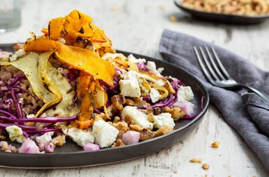 pompoensalade met feta