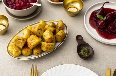 Geroosterde rozemarijn-aardappels