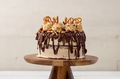 Ierse chocoladetaart met pretzels
