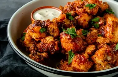 Pittige Bloemkoolnuggets