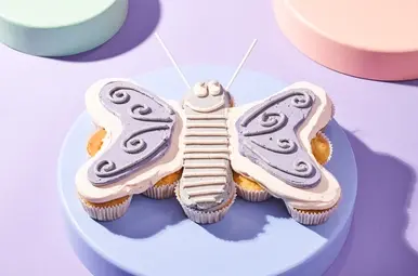 Vlindercupcake-taart