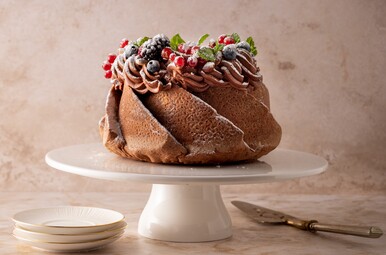 Kersttulband met ganache