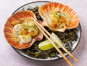 Gestoomde coquilles met knoflook