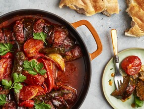 Turkse aubergine stoofschotel