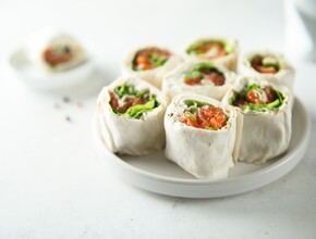 Wraps met zalm  