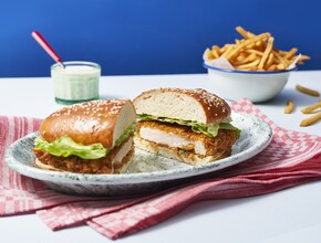 kipburger (long chicken burger)