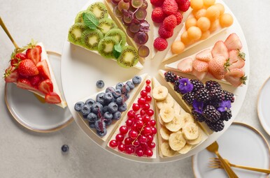 frisse fruittaart met skyr mousse