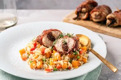 Risotto gevulde kip 