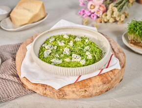 Snel met Mil Heat Boerenkoolrisotto met walnoten en blauwe kaas  