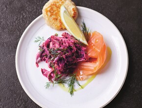One-pan Wonders kerst Blini's met gerookte zalm