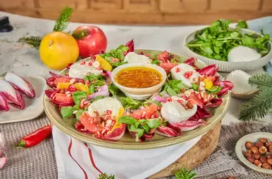 Snel met Mil kerst Roodlofsalade met citrusvruchten 