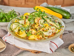 Snel met Miljuschka Vegetarische carpaccio van courgette en venkel