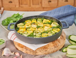 Snel met miljuschka frisse start Rotolo van courgette ricotta 