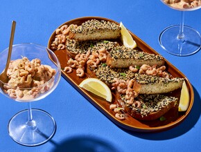Hollandse garnalencocktail met garnalentoast