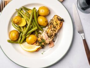 Zalm met citroen en dille