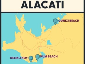 stranden van alacati