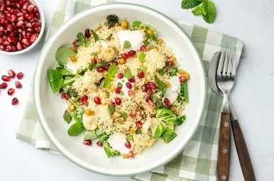 Bloemkool-salade met halloumi