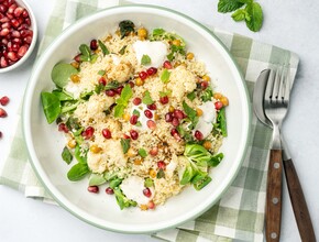 Bloemkool-salade met halloumi