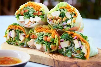 goedgevulde springrolls
