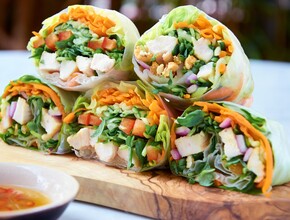 goedgevulde springrolls
