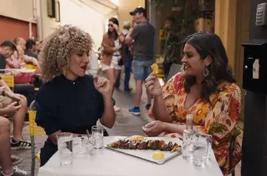 Tonijn souvlaki in Athene