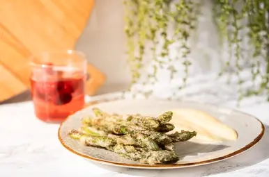Tempura asperge miso