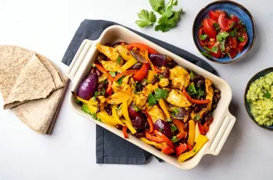 Kip-fajitas uit de oven van het programma Lekker Snel.