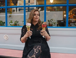 Miljuschka eet bij Gelupo in Londen voor het programma Dish is Europe.