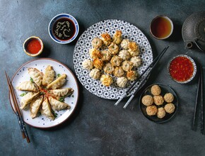 Verschillende dumplings.