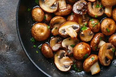 gebakken champignons