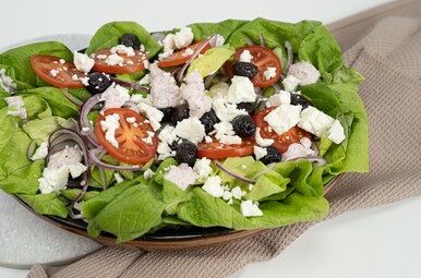 Salade met yoghurtdressing