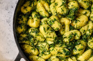 Gnocchi met pesto