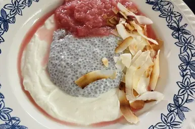 Rabarber chiapudding