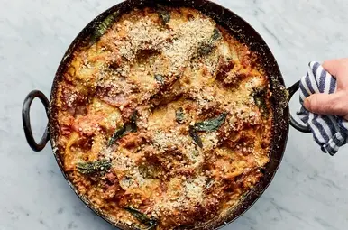lasagne met aubergine