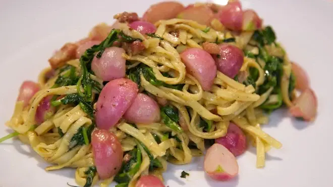 Pasta carbonara met een twist