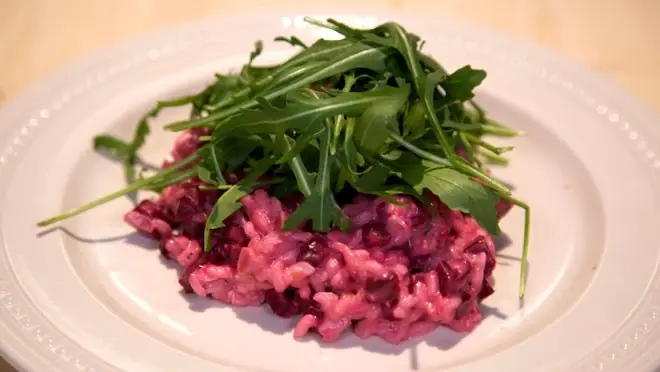 Rode bietenrisotto