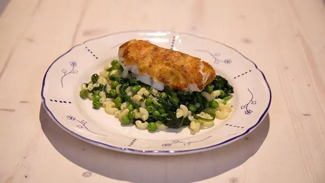 Zeewolf in een Parmezaankorstje