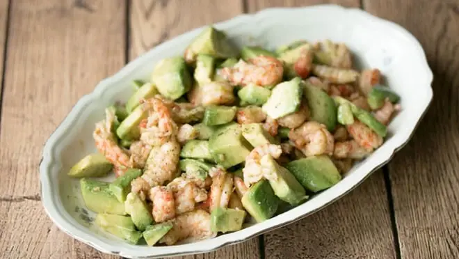 Avocado-rivierkreeftsalade