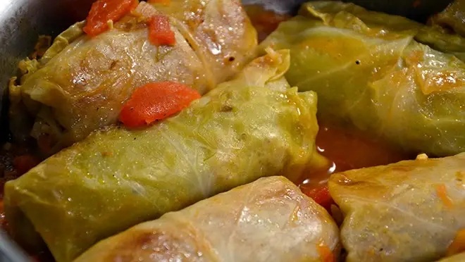 Gevulde kool (met rijst en gehakt)