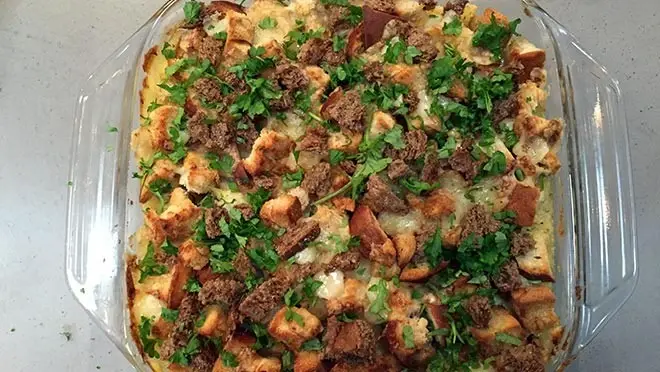 Zuurkoolschotel met pastinaak