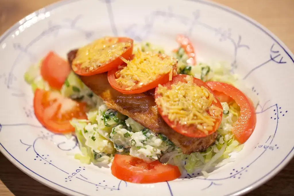Marokkaanse aardappelsalade met Hollandse makreel