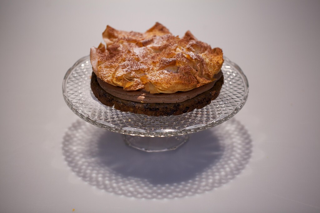 Krokante ananastaart met chocolade-image