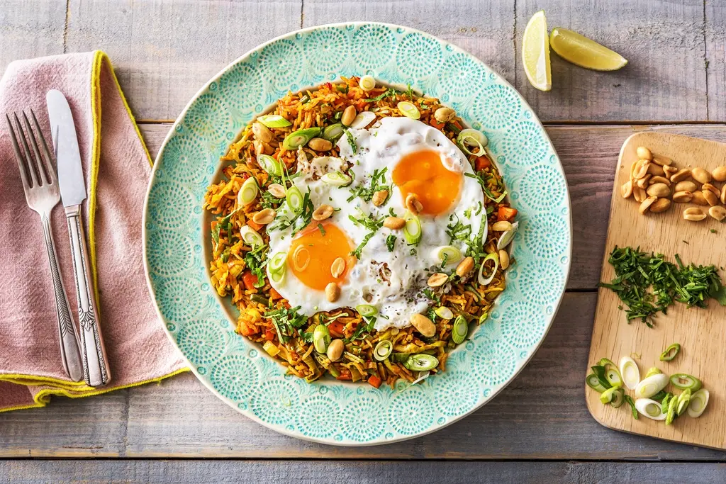 Nasi goreng met spiegelei