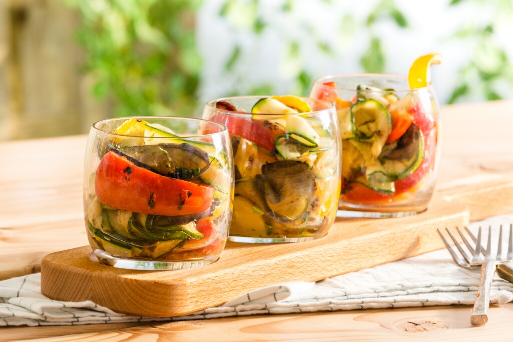 Gegrilde groenten (aubergine, courgette, paprika) recept 24Kitchen