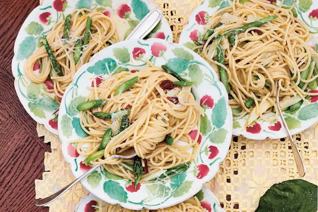 Linguine met asperges