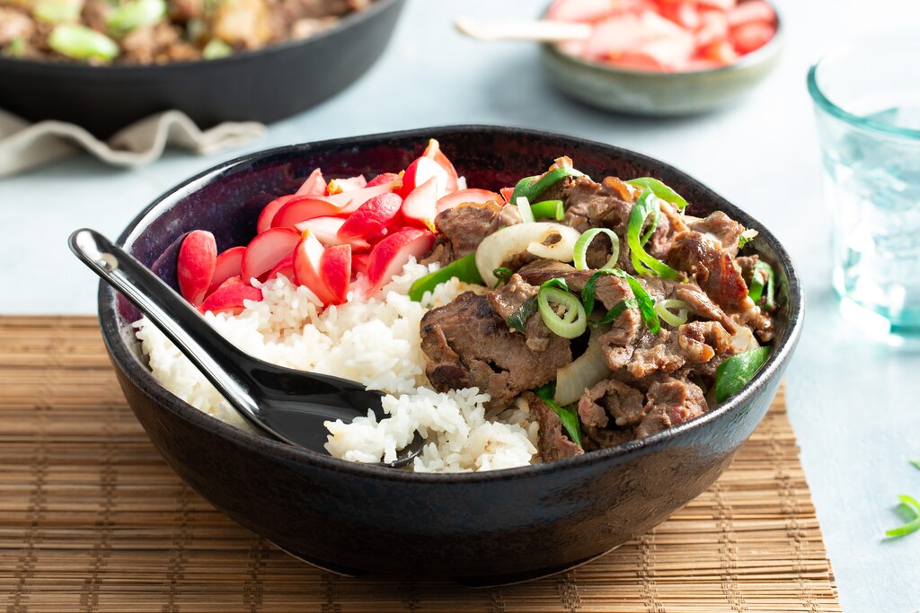 Koreaanse bulgogi rice bowl recept 24Kitchen