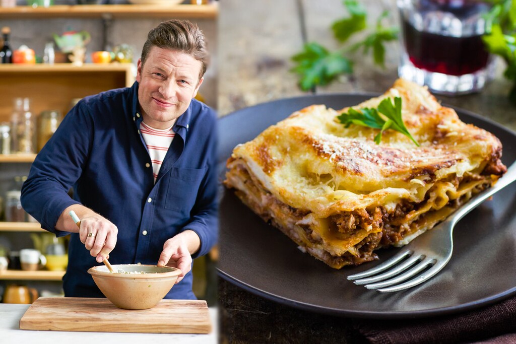 Jamie Oliver "Zo maak je op een snelle manier lasagne" 24Kitchen