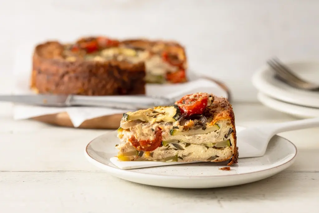 Hartige rogge-clafoutis