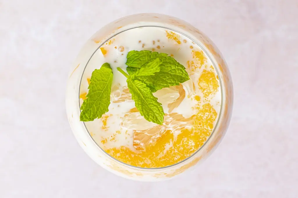 Mango pomelo sago in kokosmelk