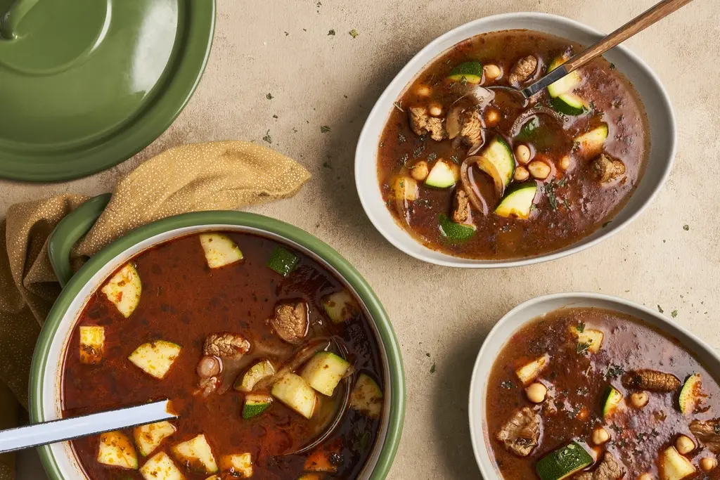 Turkse runderstoof met courgette